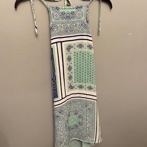 Paisley Halter vestique dress